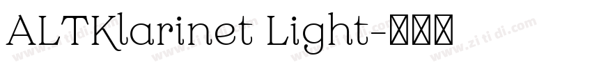 ALTKlarinet Light字体转换